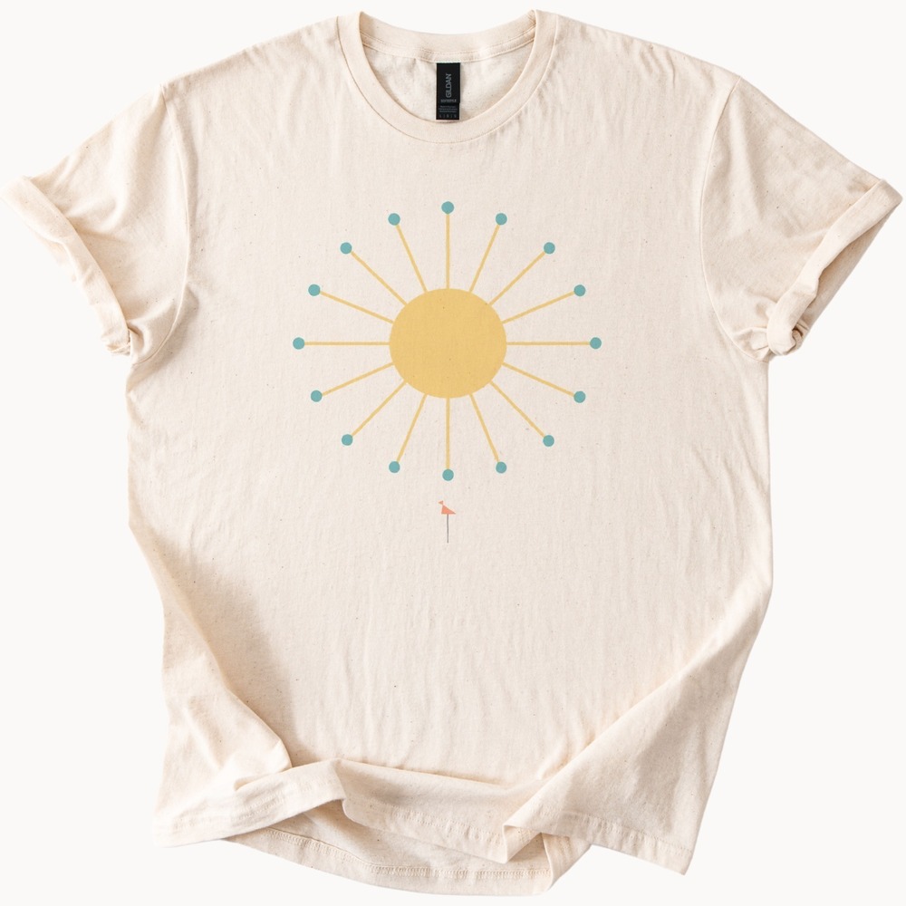 Bright Sunburst with Dots Graphic Tee